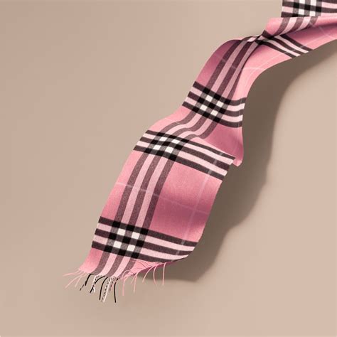 pink burberry style scarf|Burberry pink cashmere scarf.